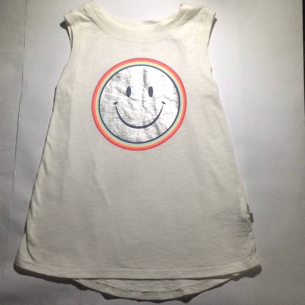 GAP kids “smiley face” tank, size XS